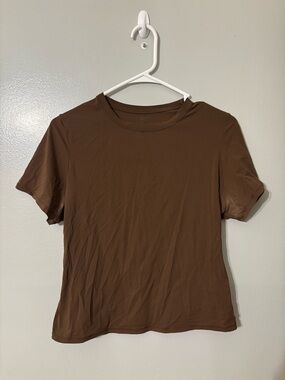 SKIMS Fits Everybody Tee Brown Large